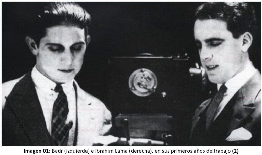 Imagen 01: Badr (izquierda) e Ibrahim Lama (derecha), en sus primeros años de trabajo